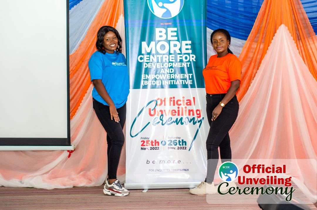 Official unveiling ceremony banner and staff